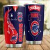 Custom name Chicago Cubs MLB teams football big logo 3