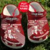 Custom name Dad And Son Daughter Mlb Washington Nationals Rubber Crocs 3