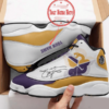 Custom name Kobe Bryant 24 Los Angeles Lakers NBA team big logo sneake 2