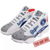 Custom name Los Angeles Dodgers MLB team big logo sneaker 38 gift For 2