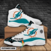 Custom name Miami Dolphins football team big logo sneaker 2