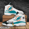 Custom name Miami Dolphins Football Team big logo sneaker 34 gift 2