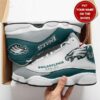 Custom name Philadelphia Eagles big logo Football Team Sneaker 2