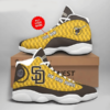 Custom name San Diego Padres Football MLB big logo For Lover Jd13 Shoes 3