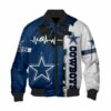 Dallas Cowboys Bomber Jacket graphic heart ECG line 3