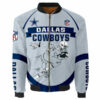 Dallas Cowboys Bomber Jacket Graphic Running men gift for fans 3