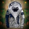 Dallas Cowboys Fleece Jacket 3D Graphic balls 2