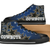 Dallas Cowboys Football 21 Custom Canvas High Top Shoes L98 2