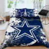 Dallas Cowboys Football 3d Logo Bedding Set (Duvet Cover & Pillow Cases) 3