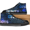 Dallas Cowboys Football 4 Custom Canvas High Top Shoes L98 3