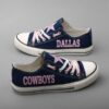 Dallas Cowboys Football 6 Gift For Fans Low Top Custom Canvas Shoe 2