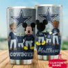 Dallas Cowboys Grogu Mickey Groot Custom Name Tumbler 2