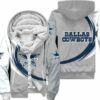 Dallas Cowboys Jacket Fleece Jacket 3D curve great fleece hoodie 3