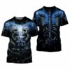 Dallas Cowboys Skeleton All Over Print Gift For Fan 3D T Shirt Swe 2