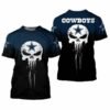 Dallas Cowboys Skull For Men’s And Women’s Gift For Fan 3D T S 2