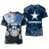 Dallas Cowboys Skull Gift For Fan 3D T Shirt Sweater Zip Hoodie Bo 3