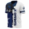 Dallas Cowboys T-shirt graphic heart ECG line 2