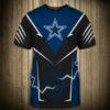 Dallas Cowboys T-shirts lightning graphic gift for men 2