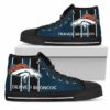 Denver Broncos 16 Custom Canvas High Top Shoes L98 2