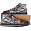 Denver Broncos 4 Custom Canvas High Top Shoes L98 2