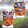 Denver Broncos Autism Gift For Dad Polo Shirt L98 2