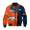 Denver Broncos Bomber Jacket graphic heart ECG line 2