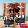 Denver Broncos Grogu Mickey Groot Custom Name Tumbler 2