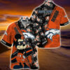 Denver Broncos Summer Hawaiian Shirt Mickey And Floral Pattern 2