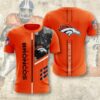 Denver Broncos T-shirt 3D Performance Short Sleeve 2