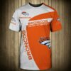 Denver Broncos T-shirt 3D “United in orange” slogan Short Sleeve 3