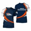 Denver Broncos T-shirt curve Style gift for men 3