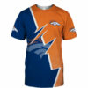 Denver Broncos T-shirt Zigzag graphic Summer gift for fans 3