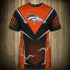 Denver Broncos T-shirts lightning graphic gift for men 3