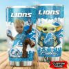 Detroit Lions Grogu Groot Custom Name Tumbler 2