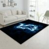 Detroit Lions Neon Living Room Carpet Rug Home Decor 4