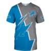 Detroit Lions T-shirt Zigzag graphic Summer gift for fans 2