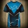 Detroit Lions T-shirts lightning graphic gift for men 2