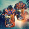 Detroit Tigers MLB Baby Yoda Hawaiian 2021 3