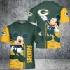 Disney Mickey Mouse Green Bay Packers 54 Gift for Fan 3D T Shirt S 3