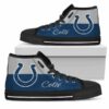 Divided Colours Stunning Logo Indianapolis Colts Custom Canvas Hig 2