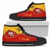 Divided Colours Stunning Logo Kansas City Chiefs Custom Canvas Hig 2