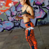 Dizzy Motion Zig Zag Denver Broncos Leggings 5