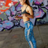 Dizzy Motion Zig Zag Detroit Lions Leggings 4