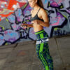 Dizzy Motion Zig Zag Seattle Seahawks Leggings 4