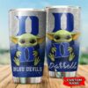 Duke Blue Devils Baby Yoda Custom Name Tumbler 3