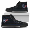 Edge Straight Perfect Circle Houston Texans Custom Canvas High Top 2