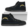 Edge Straight Perfect Circle Los Angeles Chargers Custom Canvas Hi 2