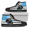 Flag Rugby Carolina Panthers High Top Shoes 4