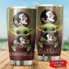 Florida State Seminoles Baby Yoda Custom Name Tumbler 2