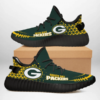 Green Bay Packers Black Yeezy Customize Sneakers Sport Teams Top B 2